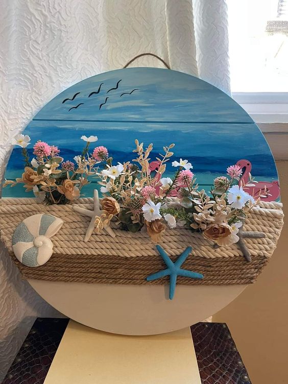 Beachscape Floral Wall Art