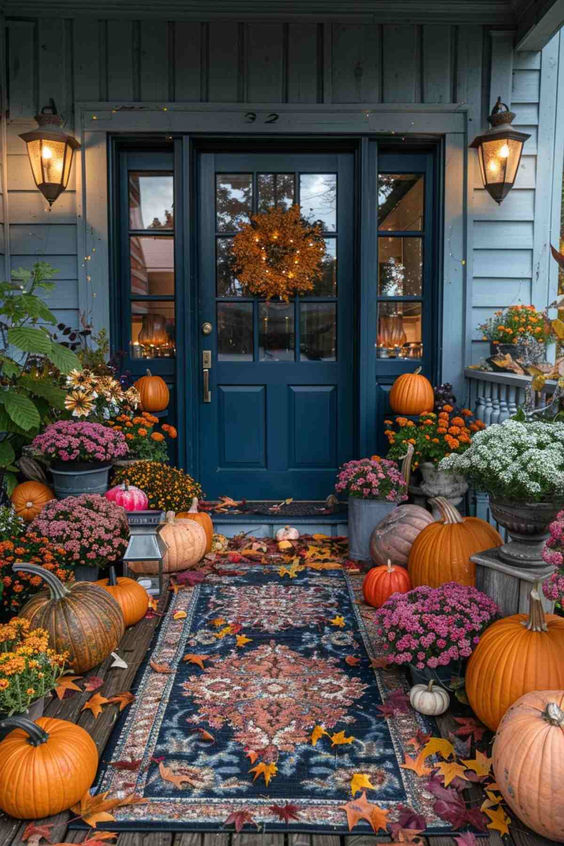 Charming Autumn Entrance