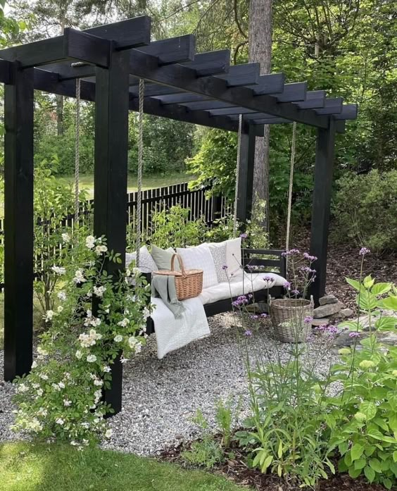 Charming Pergola Swing Haven