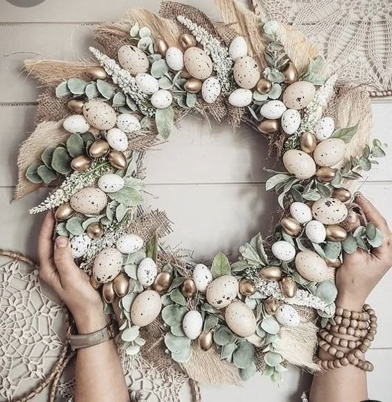 Elegant Egg Wreath