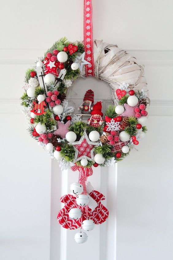 Festive Nordic Charm Wreath