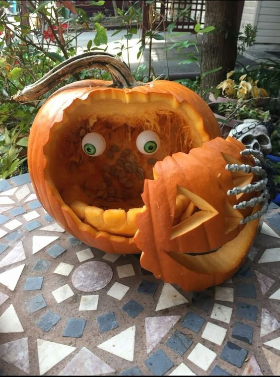 Hilarious Peek-a-Boo Pumpkin