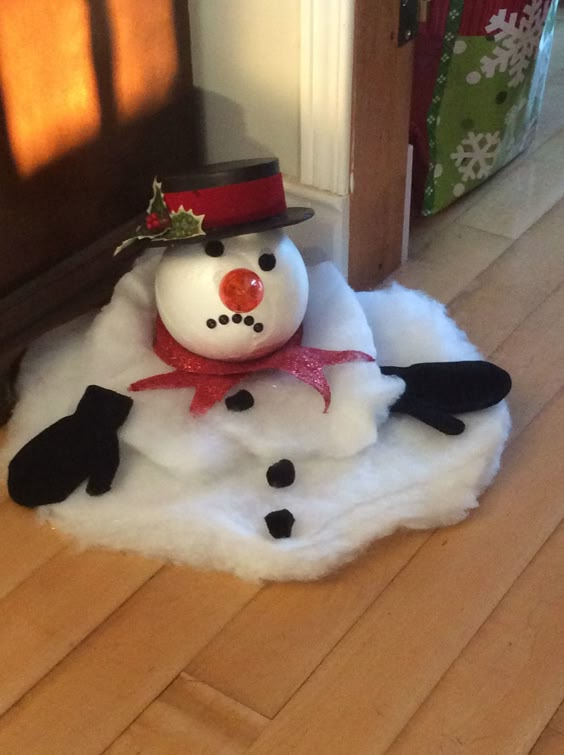 Melted Snowman Decor