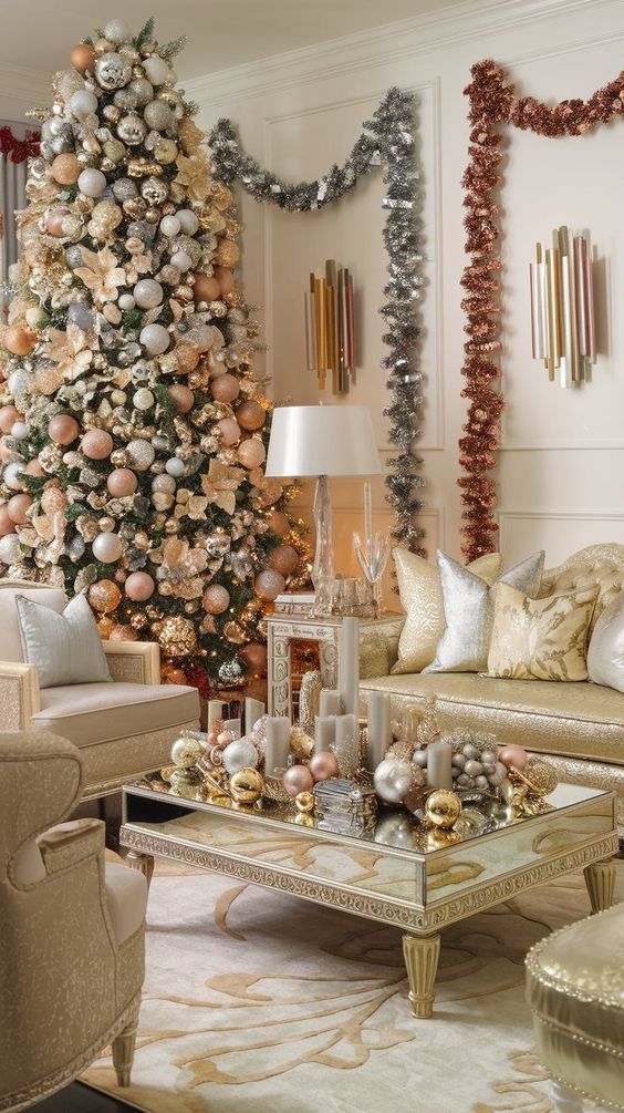 Opulent Gold Christmas Elegance