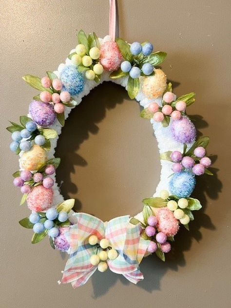 Pastel Easter Egg Wreath