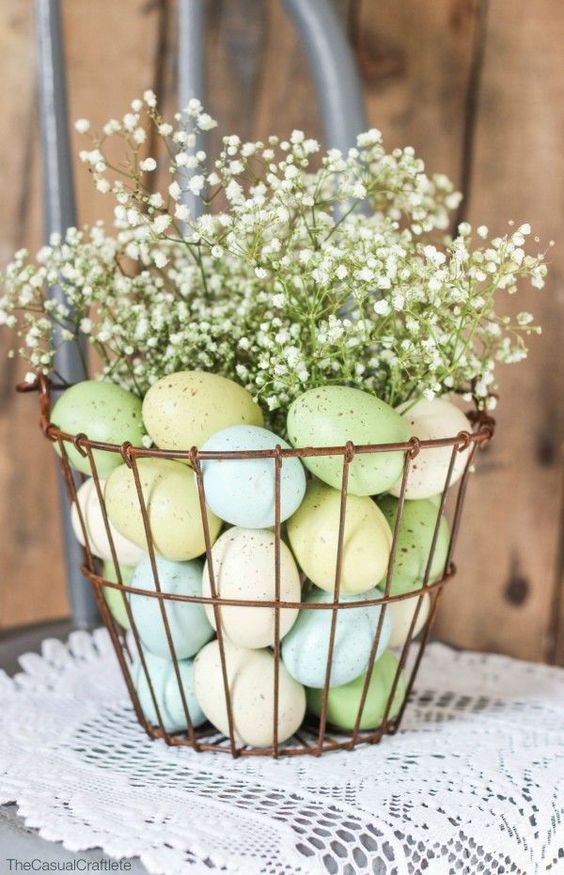 Rustic Easter Egg Basket