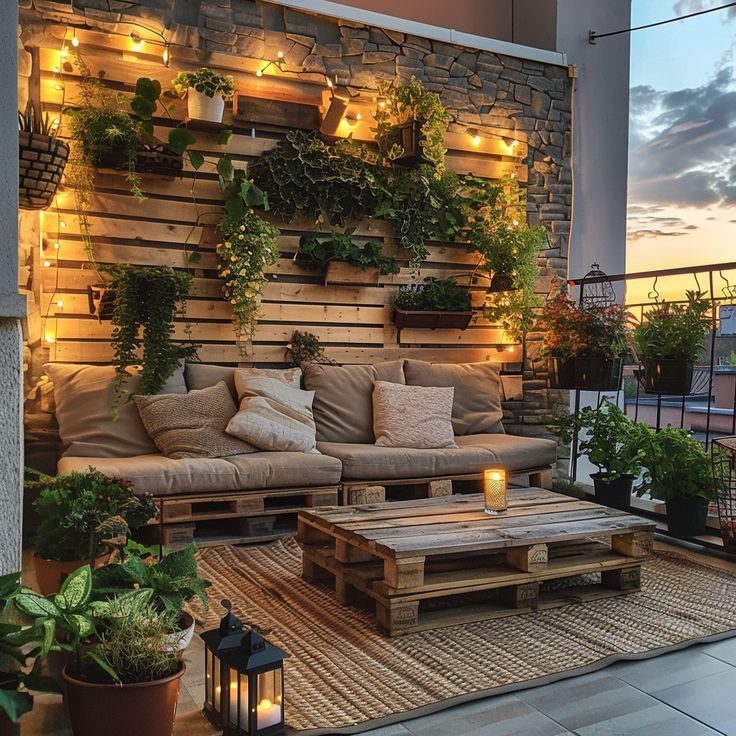 Rustic Pallet Lounge Haven