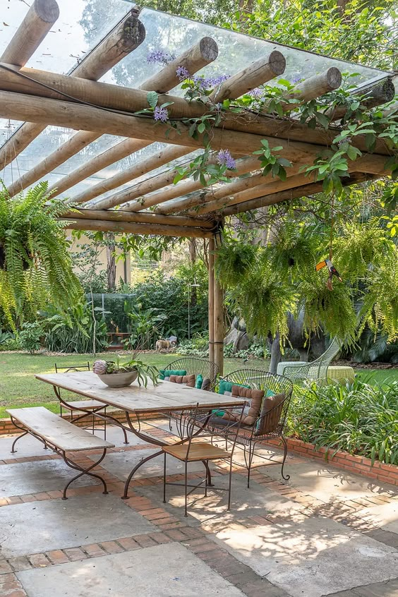 Rustic Pergola Patio Retreat