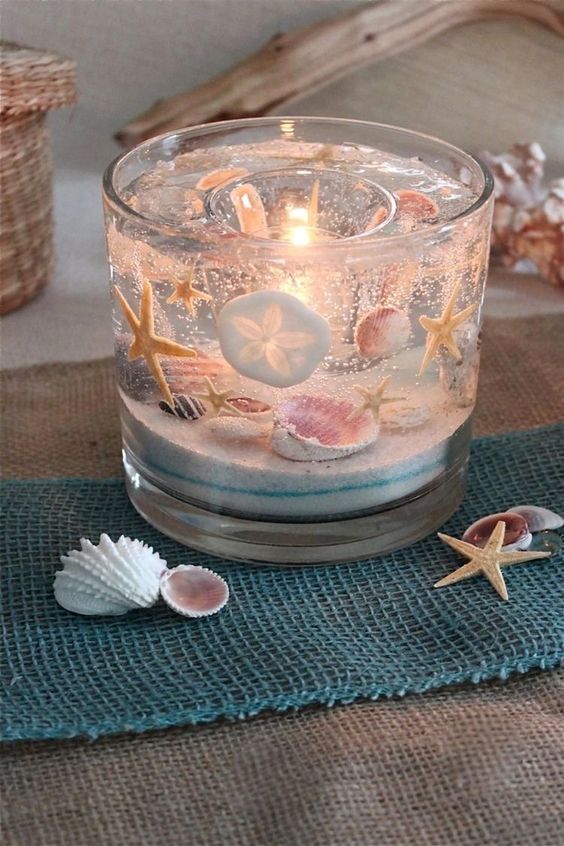 Seashell Gel Candle