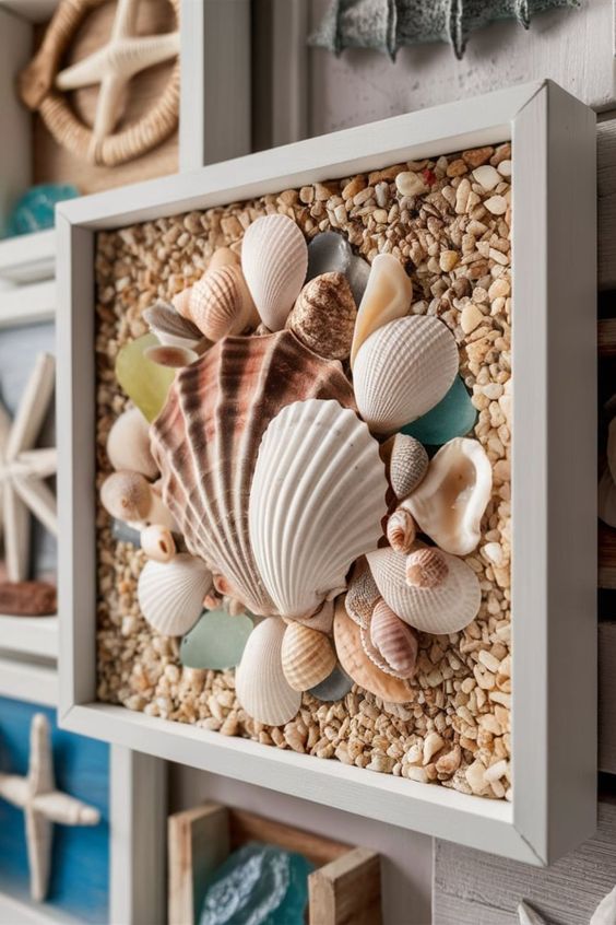 Seashell Wall Art Frame