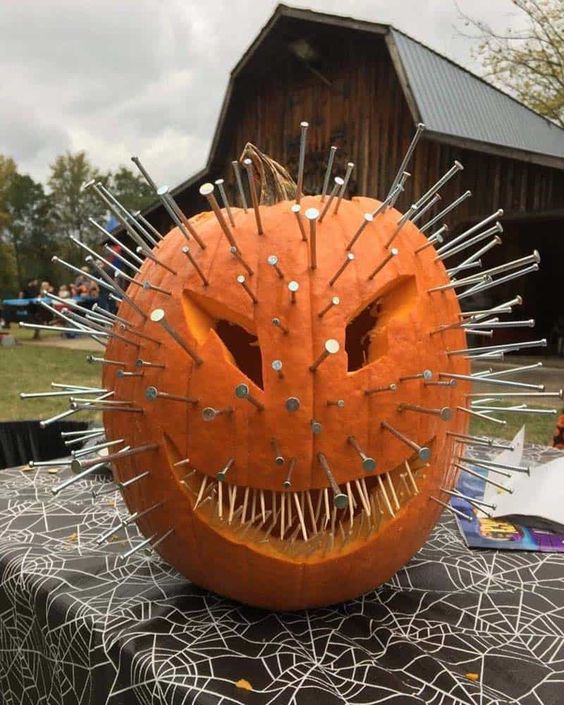 Spiky Nailhead Pumpkin