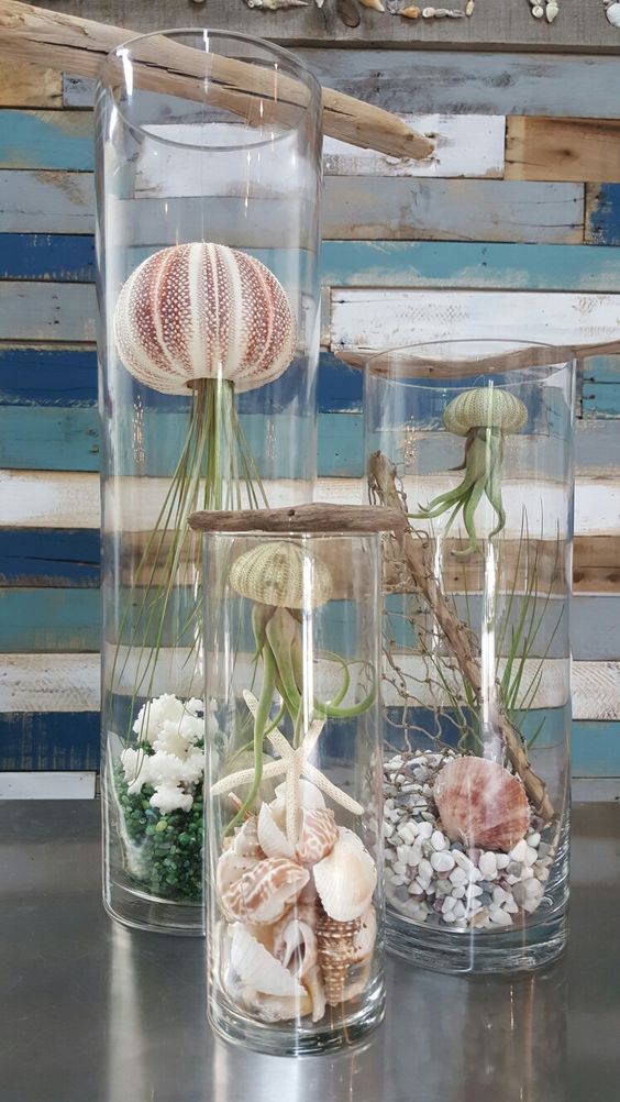 Underwater-Inspired Terrarium Vases