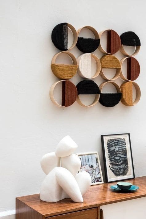 Circular Yarn Wall Art