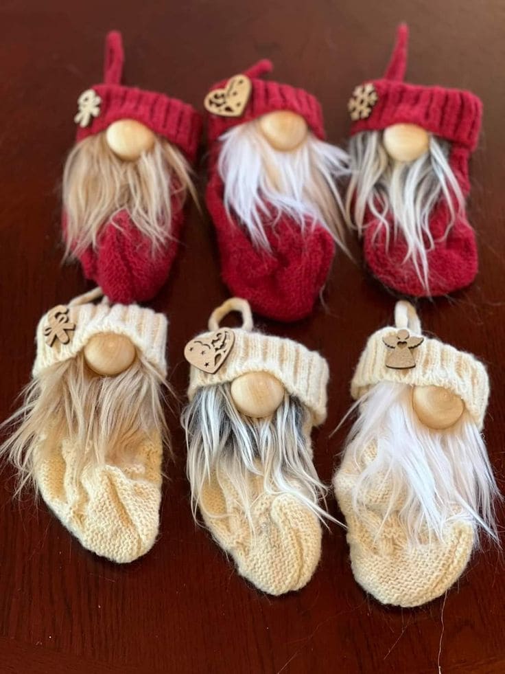 Cozy Knits Gnome Ornaments