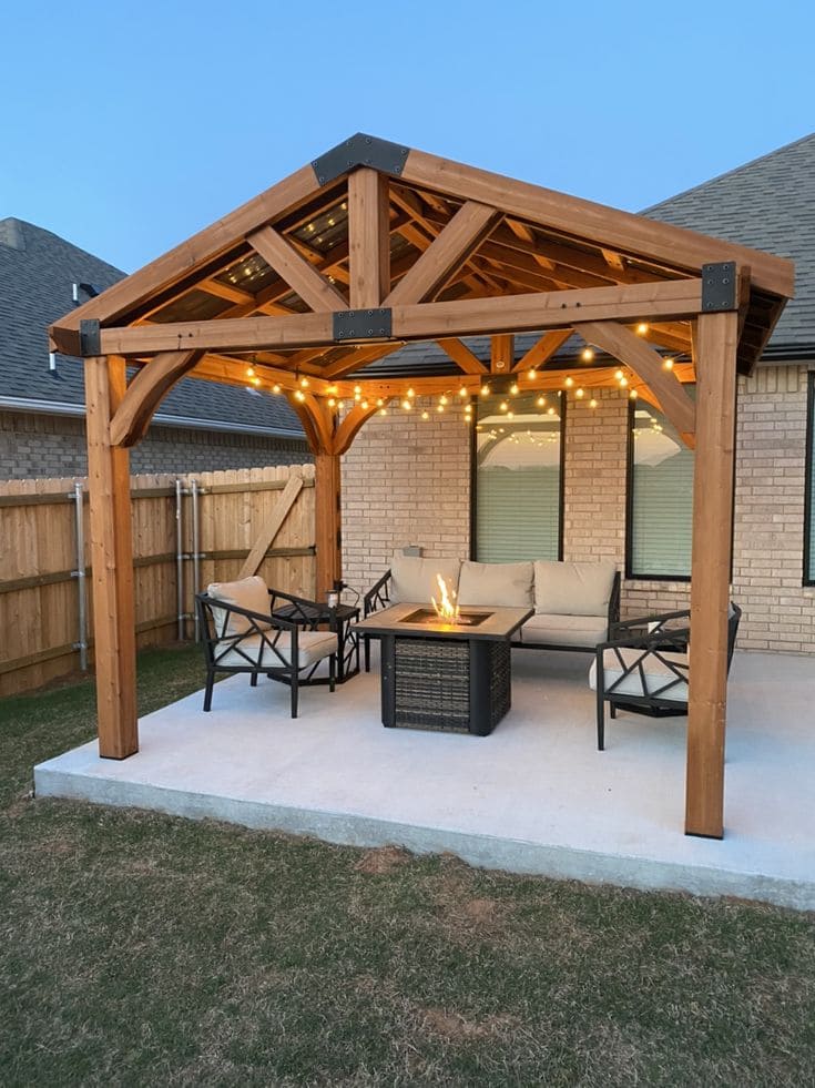 Cozy Wooden Gazebo Haven