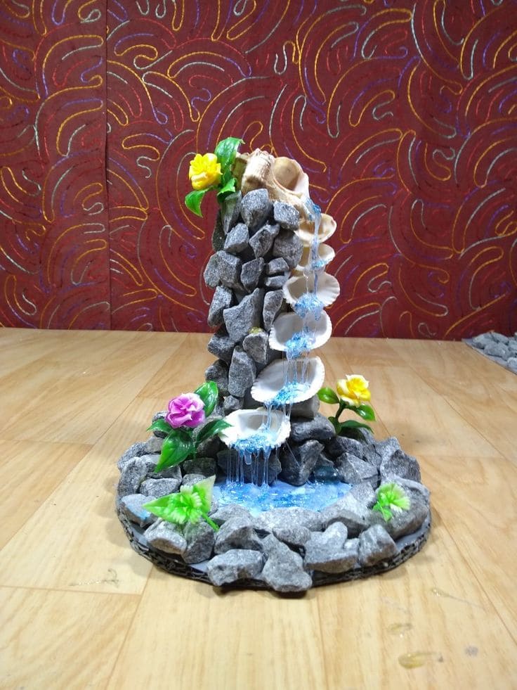 Enchanting Seashell Fountain Art Project