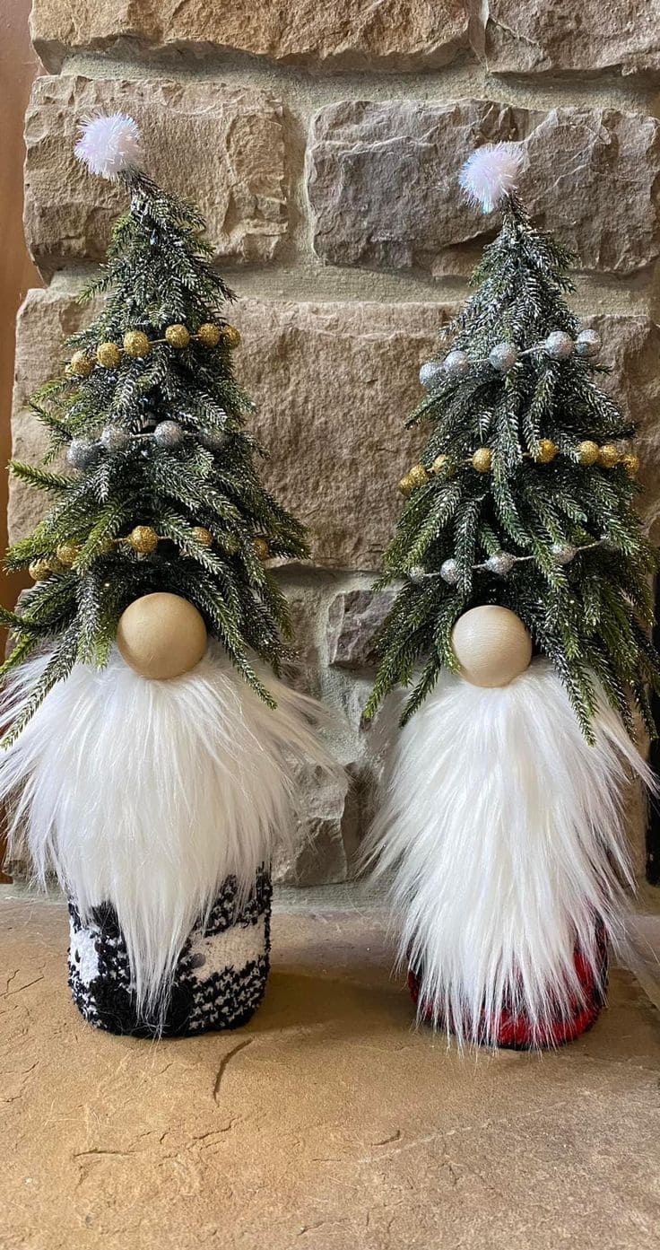 Fun Gnome Christmas Trees