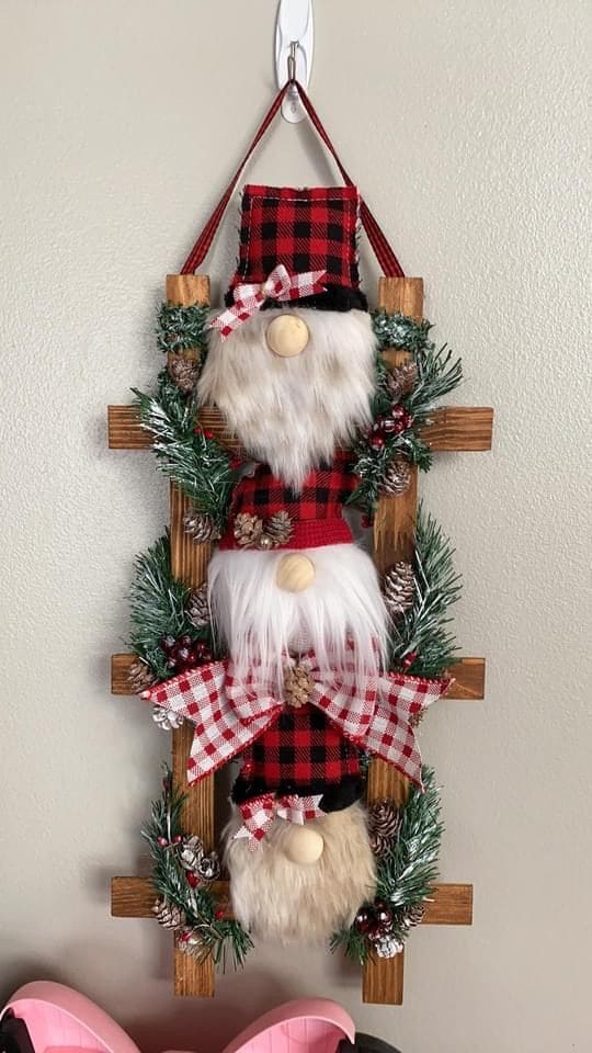 Gnome Ladder Wall Hanging