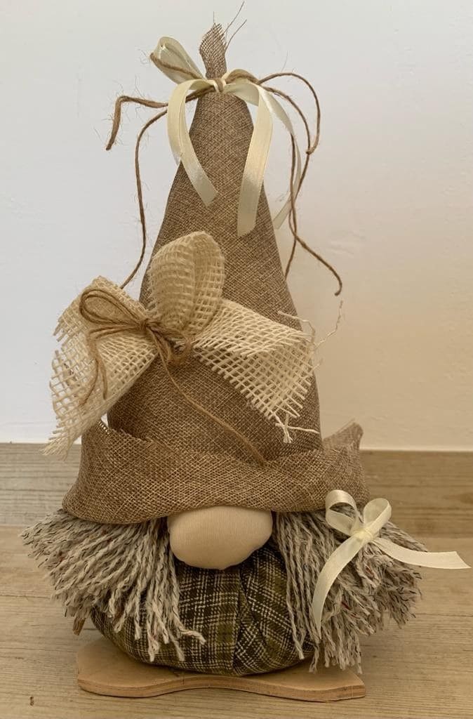 Rustic Burlap Gnome