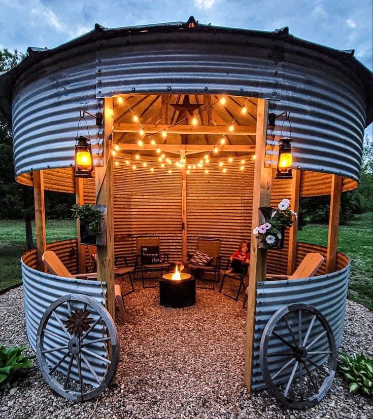 Rustic Grain Bin Retreat