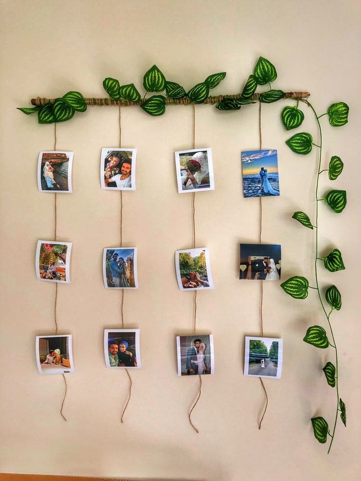 Vine-Inspired Photo Wall