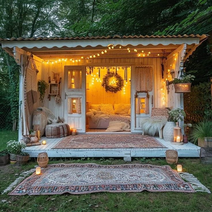 Whimsical Bohemian Backyard Haven