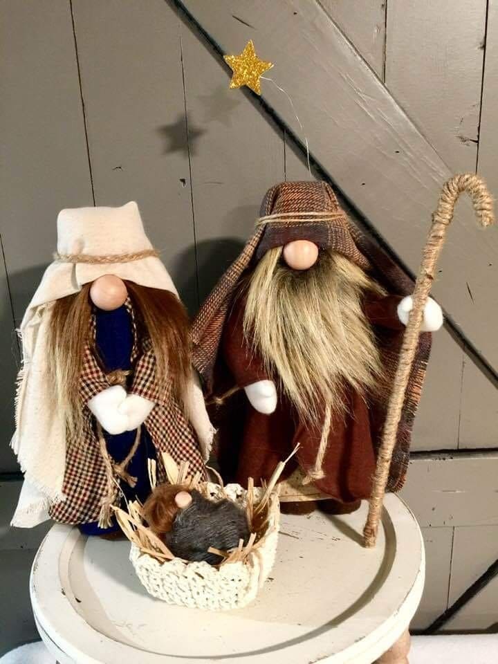 Whimsical Nativity Gnome on Tradition