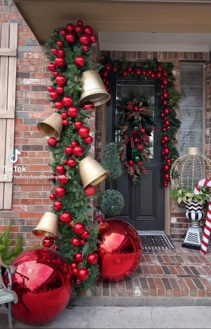 Bold Bells and Baubles Christmas Entrance