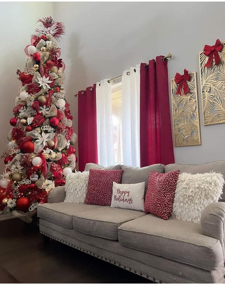 Bold Red and Gold Christmas Elegance