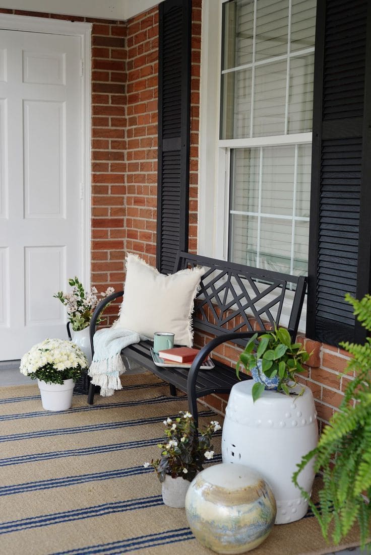 Brick Porch Summer Sanctuary