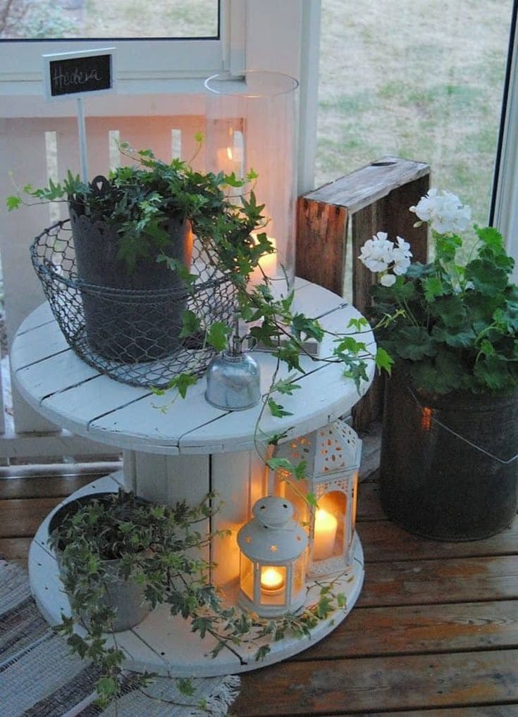 Cable Spool Coffee Table