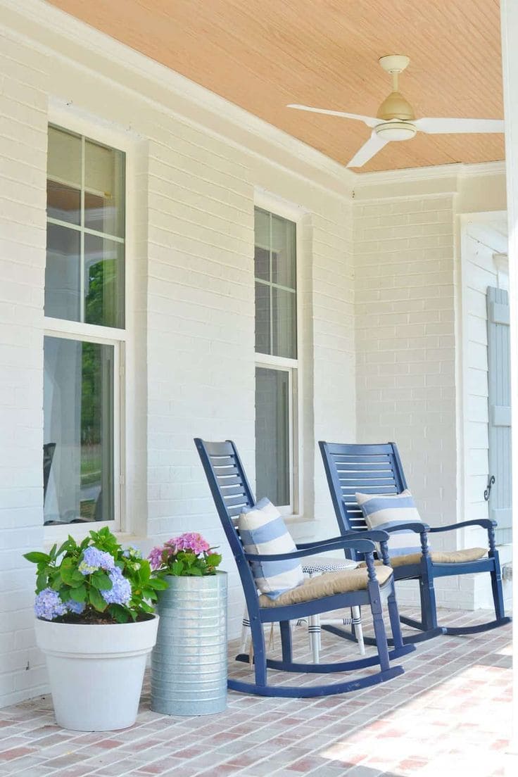 Charming Summer Porch with Vibrant Vibes