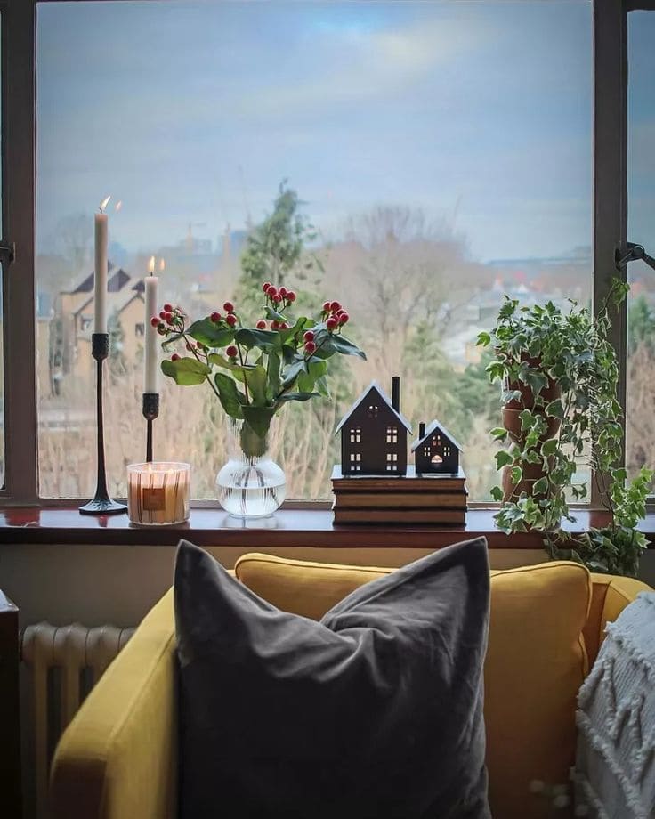 Charming and Cozy Window Sill Vignettes