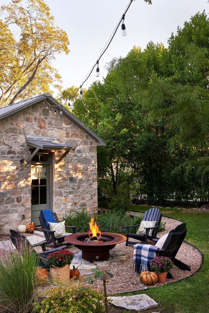 Cozy Cottage Fire Pit Escape