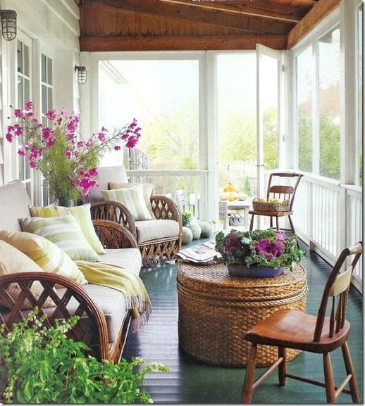 Cozy Wicker Haven for Spring Afternoons