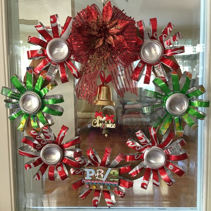 Creative Soda Can Christmas Wreath