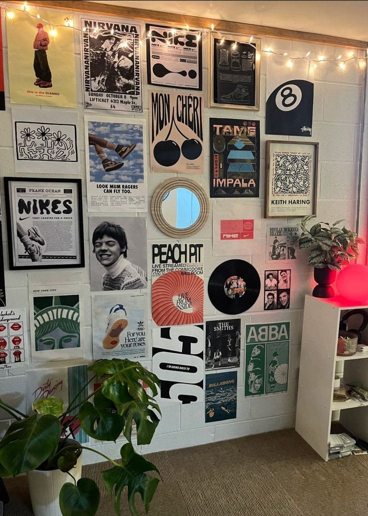 Eclectic Music-Inspired Gallery Wall Masterpiece