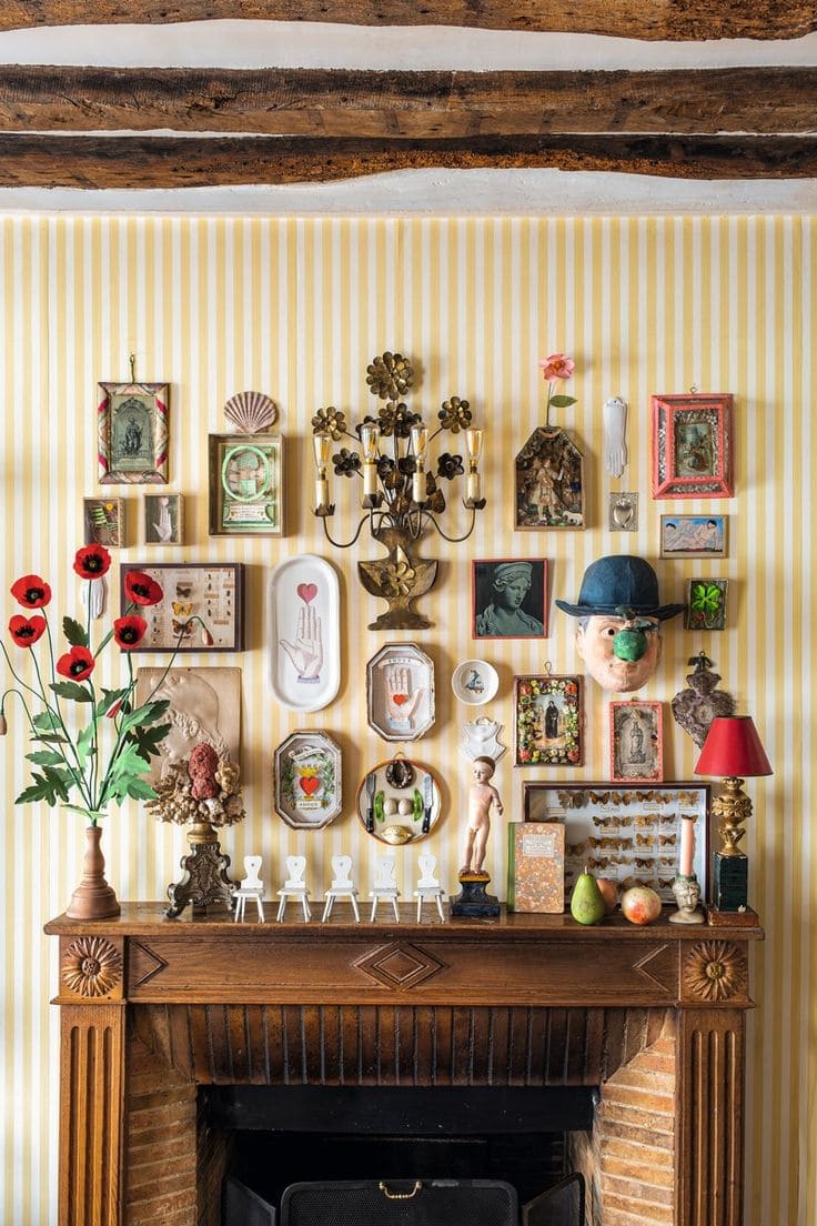 Eclectic Whimsical Gallery Wall Fantasy