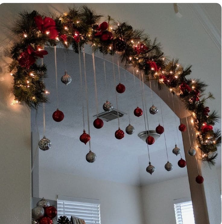 Festive Christmas Doorway Decoration