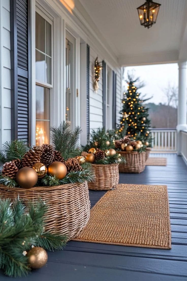 Festive Farmhouse Porch Decor