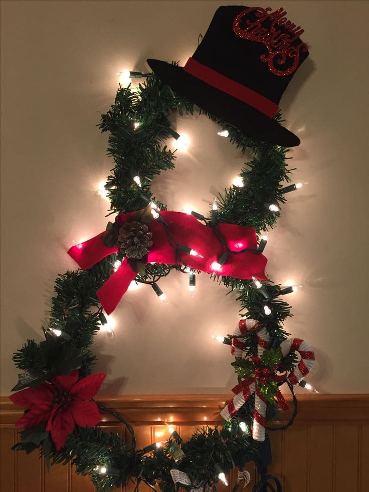 Festive Snowman Wreath