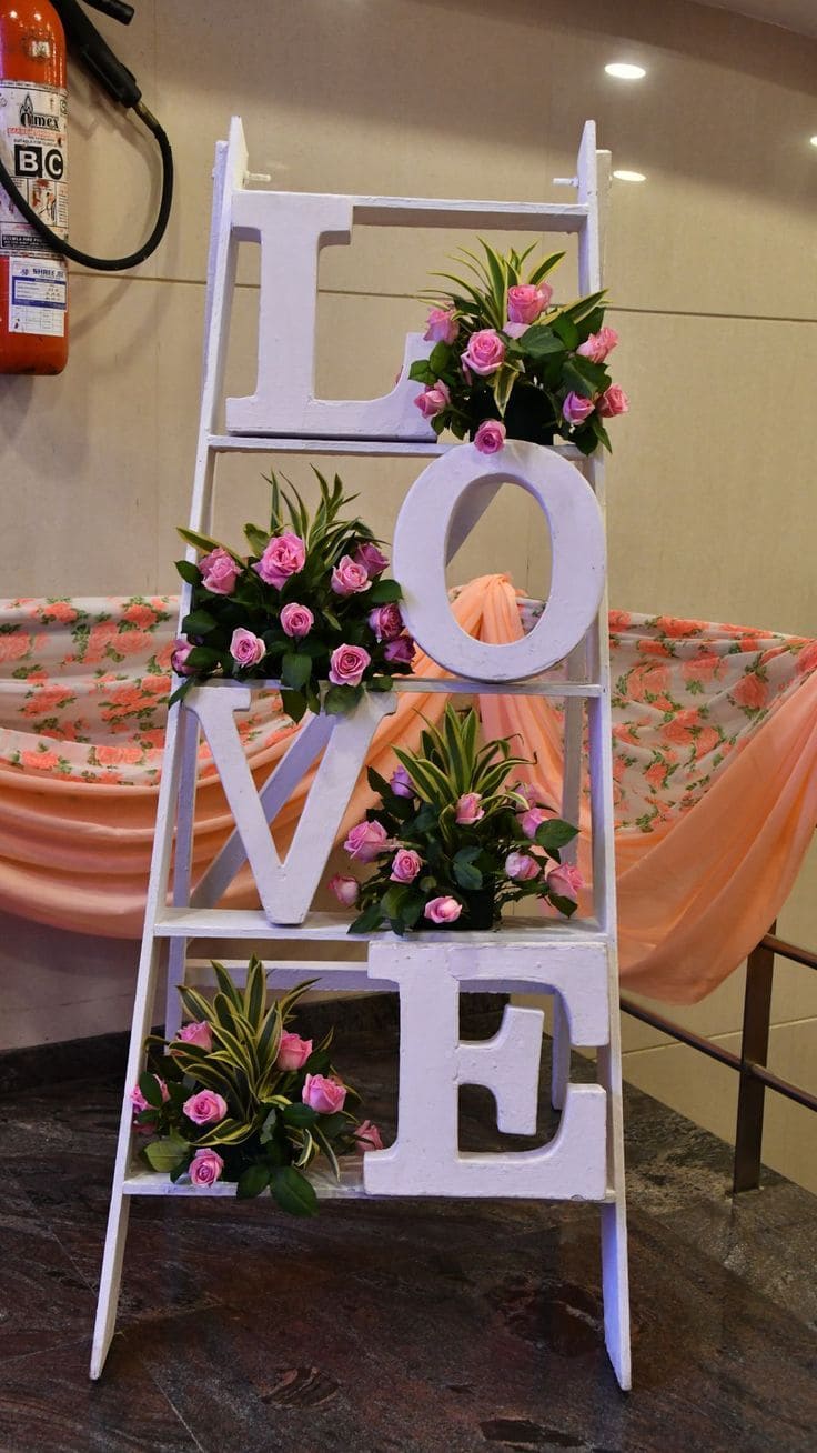 Floral Ladder of Love Decoration