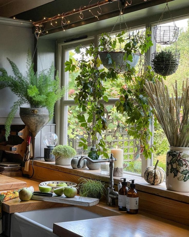 Lush Green Window Sill Transformation