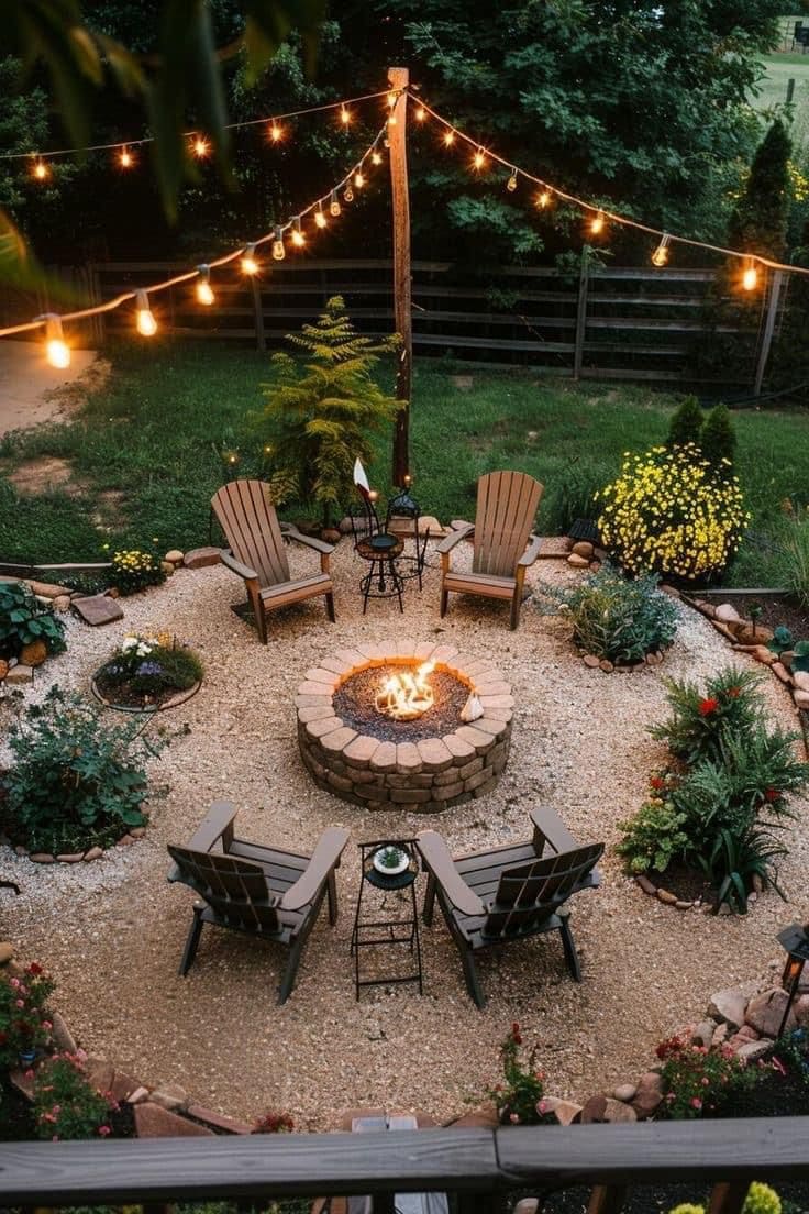 Magical Moonlight Fire Pit Gathering