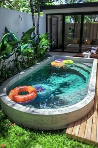 Mini Pool Oasis Backyard Escape