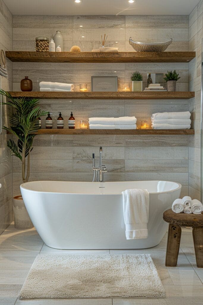 Minimalist Serenity Spa-Inspired Bathroom