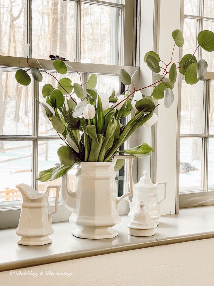 Minimalist Window Sill Arrangement