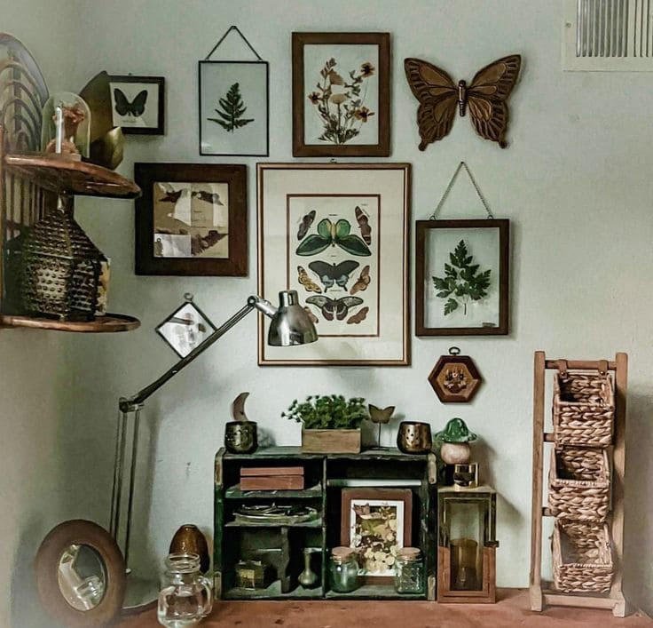 Nature-Inspired Botanical Gallery Wall