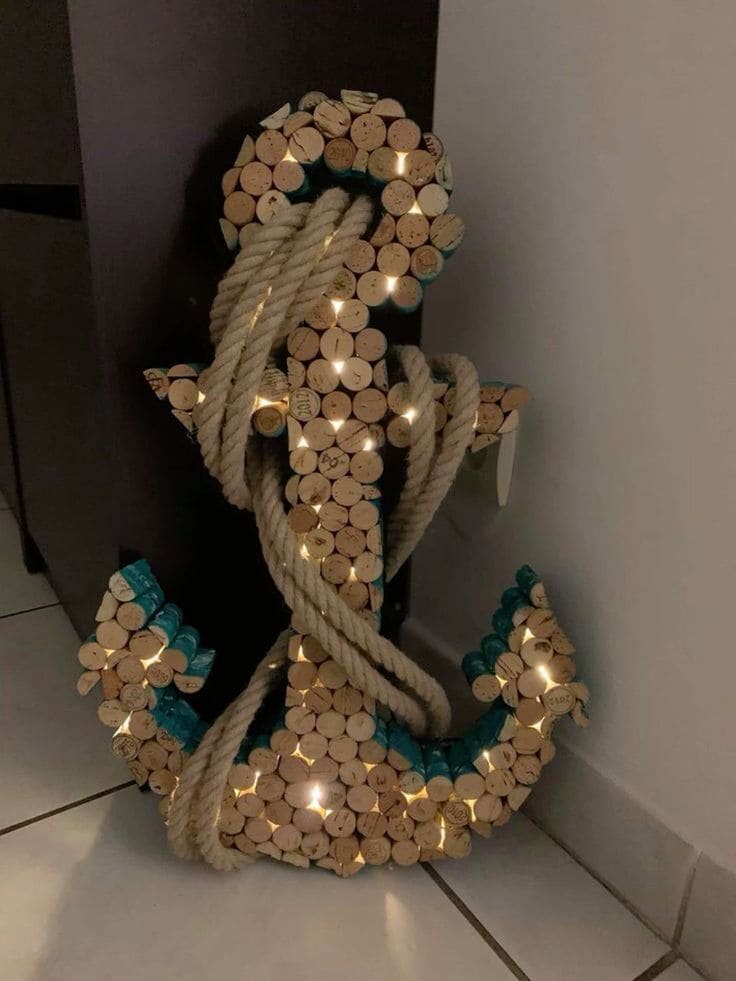 Nautical Wine Cork Anchor