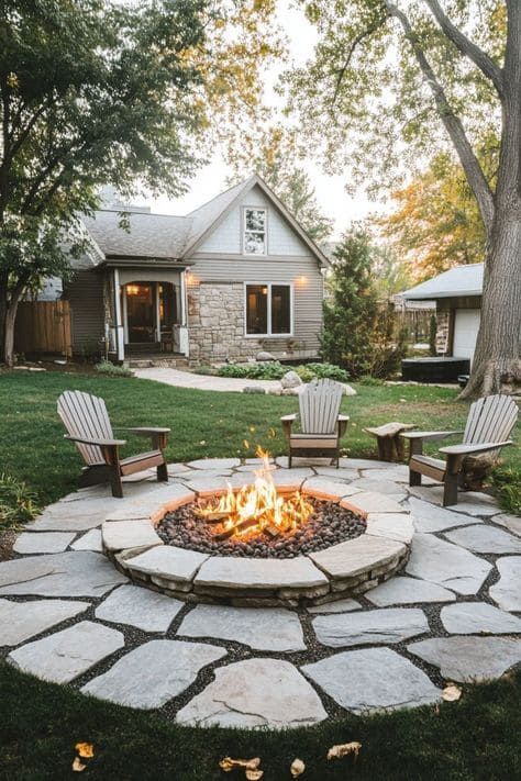 Outdoor Fire Pit Setting